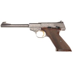 Custom Engraved Browning Challenger Semi-Automatic Pistol