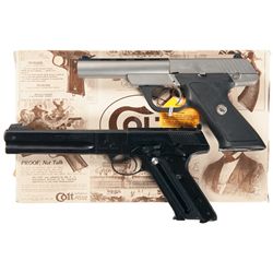 Two Colt Semi-Automatic Pistols -A) Colt 22 Semi-Automatic Pistol with Box