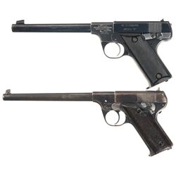 Two 22 LR Pistols -A) High Standard Model B Semi-Automatic Pistol