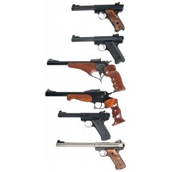 Six Hand Guns -A) Ruger Mark I Target Semi-Automatic Pistol