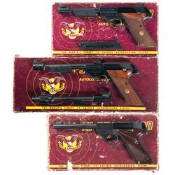 Three Boxed High Standard Semi-Automatic Target Pistols -A) High Standard Olympic Semi-Automatic Pis