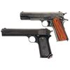 Image 1 : Two Colt Semi-Automatic Pistols -A) Colt U.S. 1911 Semi-Automatic Pistol