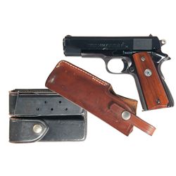 Colt Commander Model Semi-Automatic Pistol with Holster Magazine Pouch and Extra Magazine