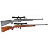 Image 1 : Two Rifles -A) Remington Model 597 Semi-Automatic Rifle with Scope