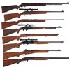 Image 1 : Eight Long Guns -A) Springfield/Stevens Model 87A Semi-Automatic Rifle