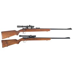 Two Scoped Mauser Patrone Bolt Action Rifles -A) Mauser Patrone Single Shot Bolt Action Rifle