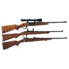 Image 1 : Two Rifles and One Carbine -A) Savage Model 99E Lever Action Rifle with Scope