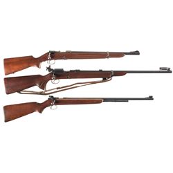 Three Winchester Bolt Action Rifles -A) Winchester Model 52 Bolt Action Target Rifle