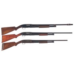 Collector's Lot of Three Winchester Slide Action Shotguns -A) Winchester Model 12 Slide Action Shotg