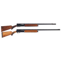 Two Belgian Browning Shotguns -A) Belgian Browning Auto 5 Light Twelve Semi-Automatic Shotgun