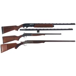 Three Shotguns -A) Remington Model 1100 Magnum Semi-Automatic Shotgun with Extra Barrel