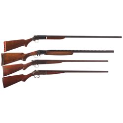 Four Single Shot Shotguns -A) Harrington & Richardson Topper Model 158 Single Shot Shotgun