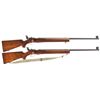 Image 1 : Two Winchester Model 75 Bolt Action Rifles -A) Winchester Model 75 Target Bolt Action Rifle