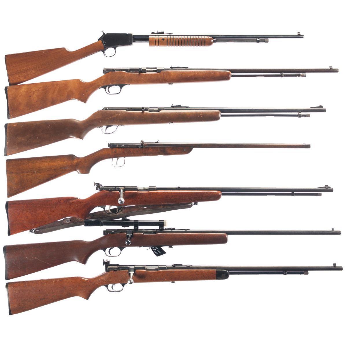 Seven Boys Rifles -A) Rossi Model 62SA Slide Action Rifle