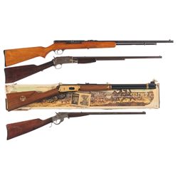 Four Long Guns -A) Springfield Stevens Model 87A Semi-Automatic Rifle