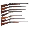 Image 1 : Seven Long Guns -A) Winchester Model 43 Bolt Action Rifle
