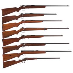 Eight Rifles -A) Winchester Model 67A Single Shot Rifle