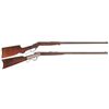 Image 1 : Two Single Shot Rifles -A) Stevens Model 47 Single Shot Rifle