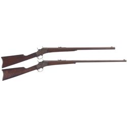 Two Remington Rolling Block Rifles -A) Remington Sporting Rolling Block Rifle