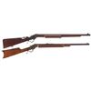 Image 1 : Two Stevens Rifles -A) Stevens No. 414 "Armory Model" Rifle