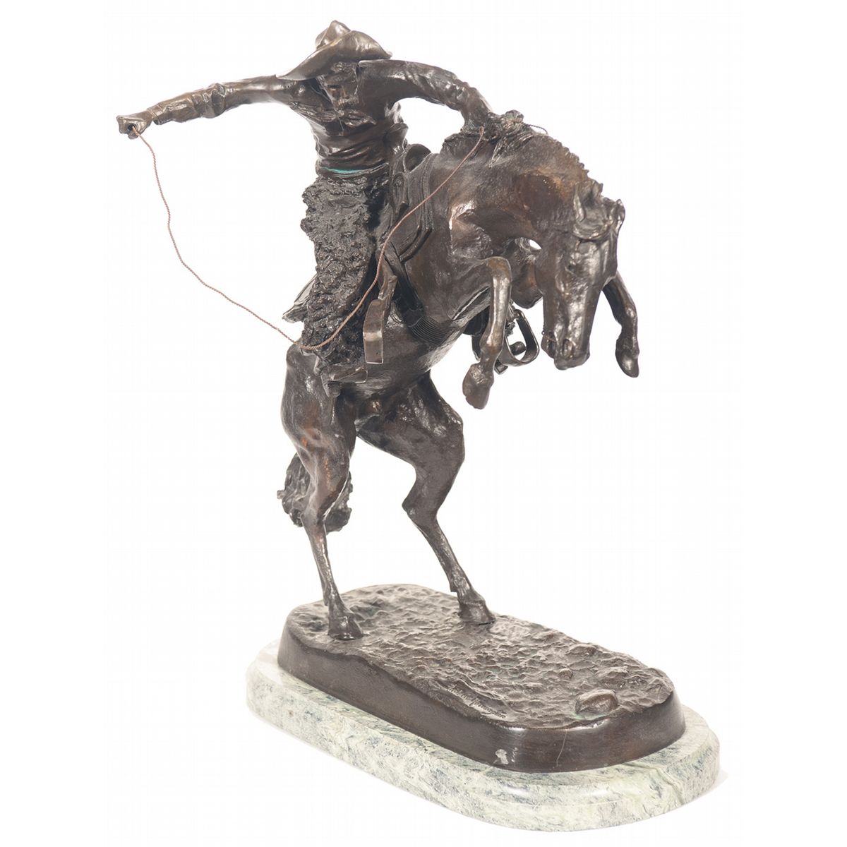 Frederic Remington's Bronco Buster Bronze Statue