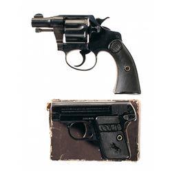 Two Colt Hand Guns -A) Colt Banker's Special Double Action Revolver