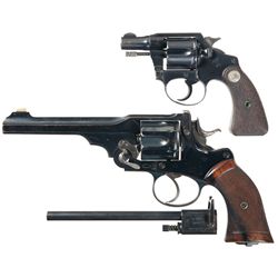 Two Double Action Revolvers -A) Colt Bankers Special Double Action Revolver