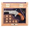 Image 1 : Cased Custom Engraved Colt 3rd Model Thuer Derringer