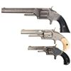Image 1 : Three Smith & Wesson Single Action Revolvers -A) Smith & Wesson Number One 3rd Issue Spur Trigger Re