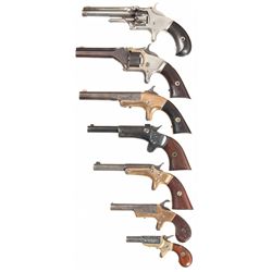 Seven Antique Handguns -A) Smith & Wesson No. 1 Second Issue Single Action Revolver