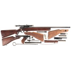 One Bolt Action Rifle and One Parts Kit -A) Mossberg Model 44US (b) Bolt Action Rifle with Scope