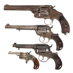 Four Revolvers -A) Smith & Wesson New Model Three Revolver