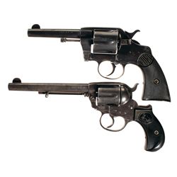 Two Colt Double Action Revolvers -A) Colt DA 38 Double Action Revolver