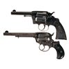 Image 1 : Two Colt Double Action Revolvers -A) Colt DA 38 Double Action Revolver