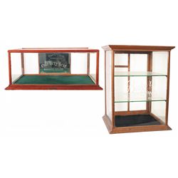 Two Vintage Display Cases
