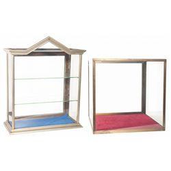Two Glass Display Cases