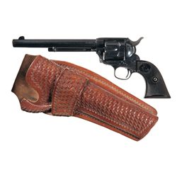Antique Colt Single Action Army Revolver with Holster