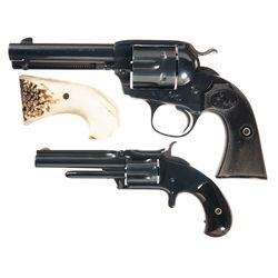 Two Single Action Revolvers -A) Colt Bisley Single Action Revolver
