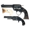 Image 1 : Two Single Action Revolvers -A) Colt Bisley Single Action Revolver