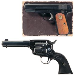Two Colt Hand Guns -A) Colt Model 1903 Pocket Hammerless Semi-Automatic Pistol with Box