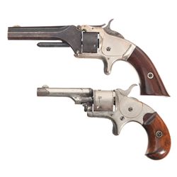 Two Antique Single Action Revolvers -A) Smith & Wesson Model 1 Second Issue Single Action Revolver
