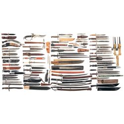 Large Grouping of Knives and Bayonets