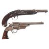 Image 1 : Two Antique Handguns -A) U.S. A. Waters Model 1836 Percussion Conversion Pistol