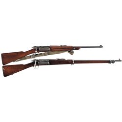 Two U.S. Springfield Krag Long Guns -A) Model 1898 Carbine with Sling