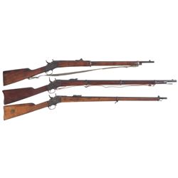 Three Remington Rolling Block Military Rifles -A) Remington Argentine Contract Rolling Block Militar
