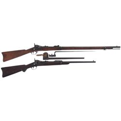 Two U.S. Trapdoor Longarms -A) Springfield Model 1879 Trapdoor Rifle with Accessories