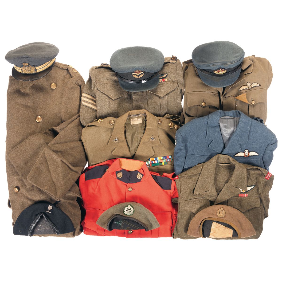 Grouping of Commonwealth Military Uniform Items