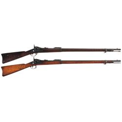 Two U.S. Trapdoor Rifles -A) Springfield Model 1873 Trapdoor Rifle