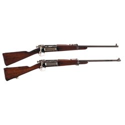 Two Krag Bolt Action Longarms -A) Krag Model 1896 Bolt Action Carbine
