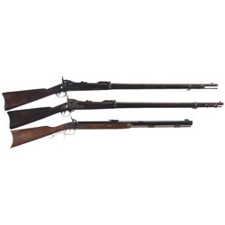 Three Long Guns -A) Springfield Model 1884 Trapdoor Rifle